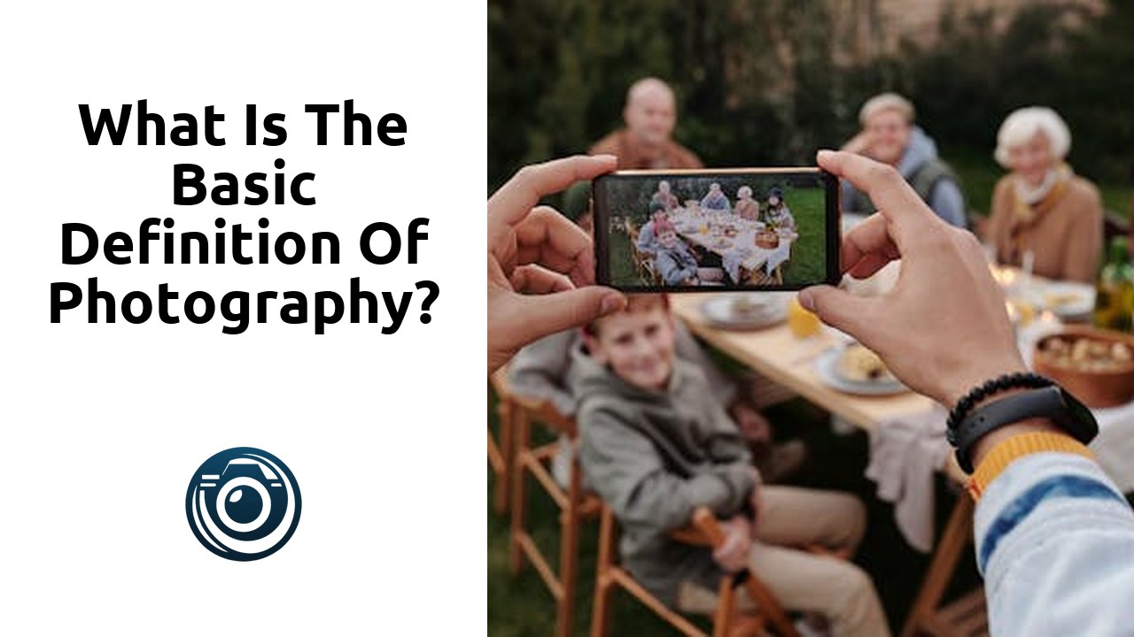 What is the basic definition of photography?